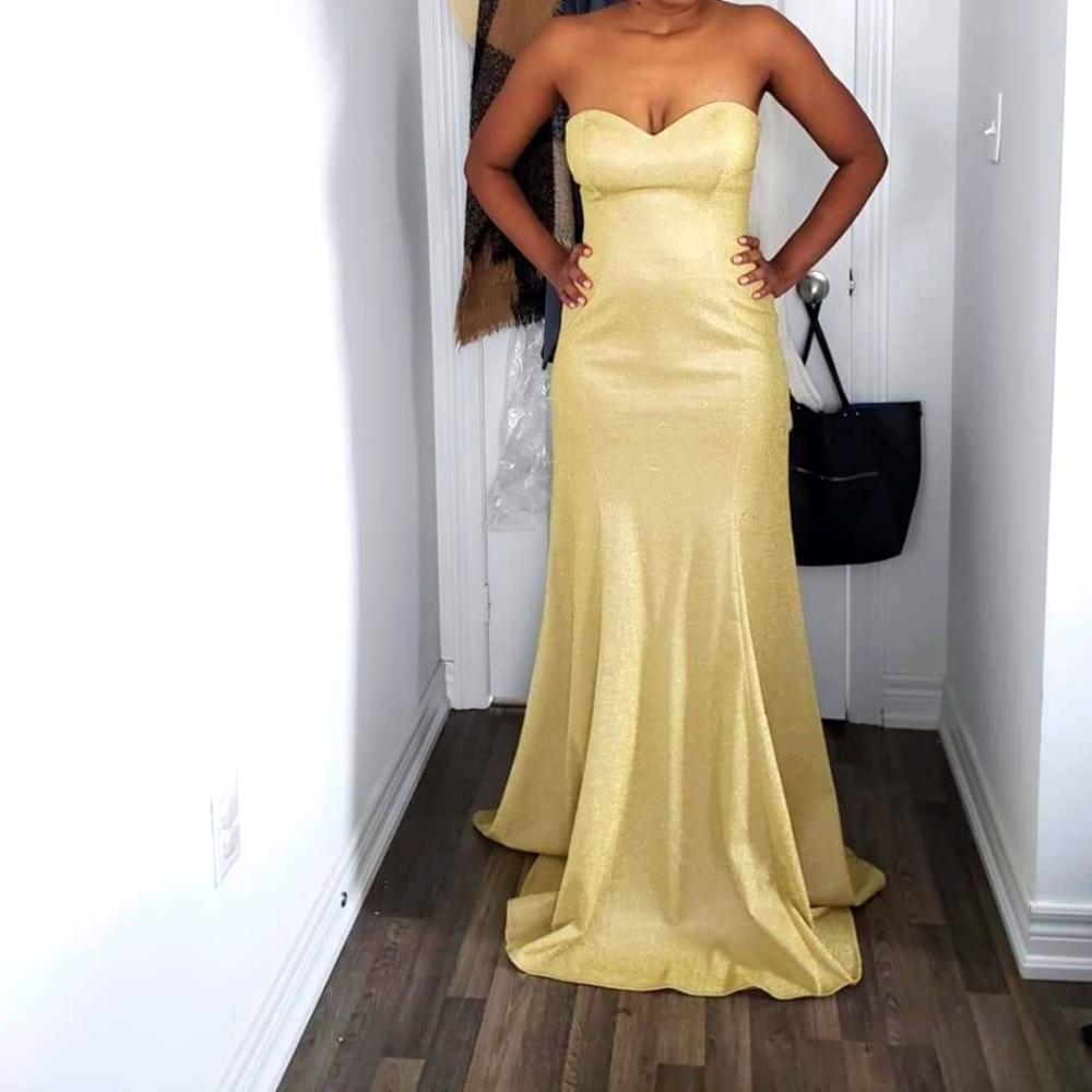 Beautiful GOLD Gown! Like Brand New